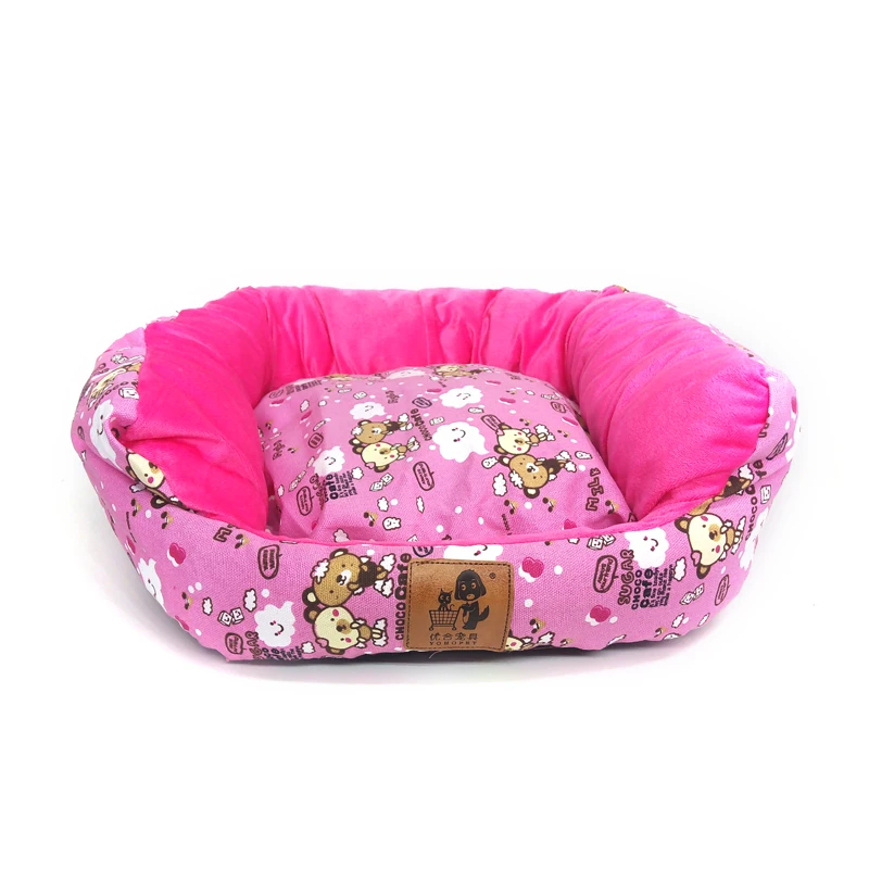 Съемная теплая кровать для кошек собак гнездо парусиновая моющаяся туалетов