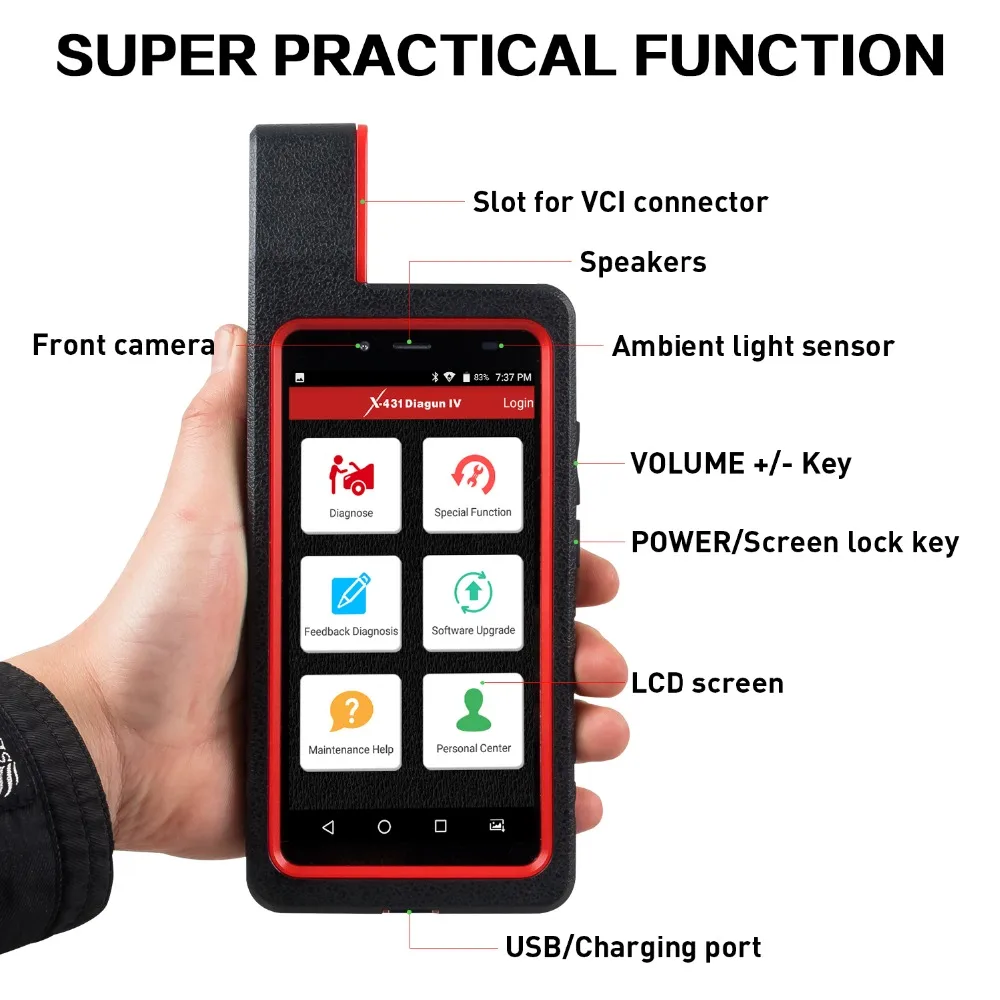 LAUNCH X431 Diagun IV Bluetooth/Wifi полная система Сканер обновление онлайн X 431 диагностический