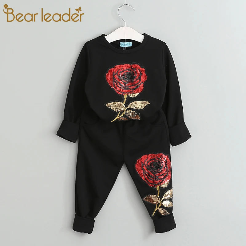 Bear Leader/комплекты одежды для девочек Весенняя шерстяная спортивная одежда с