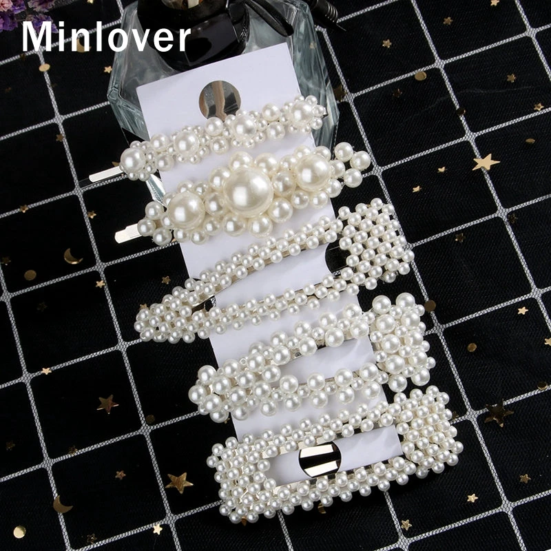 Minlover 5 шт./лот трендовая девушка элегантная шпилька для волос заколки женские с