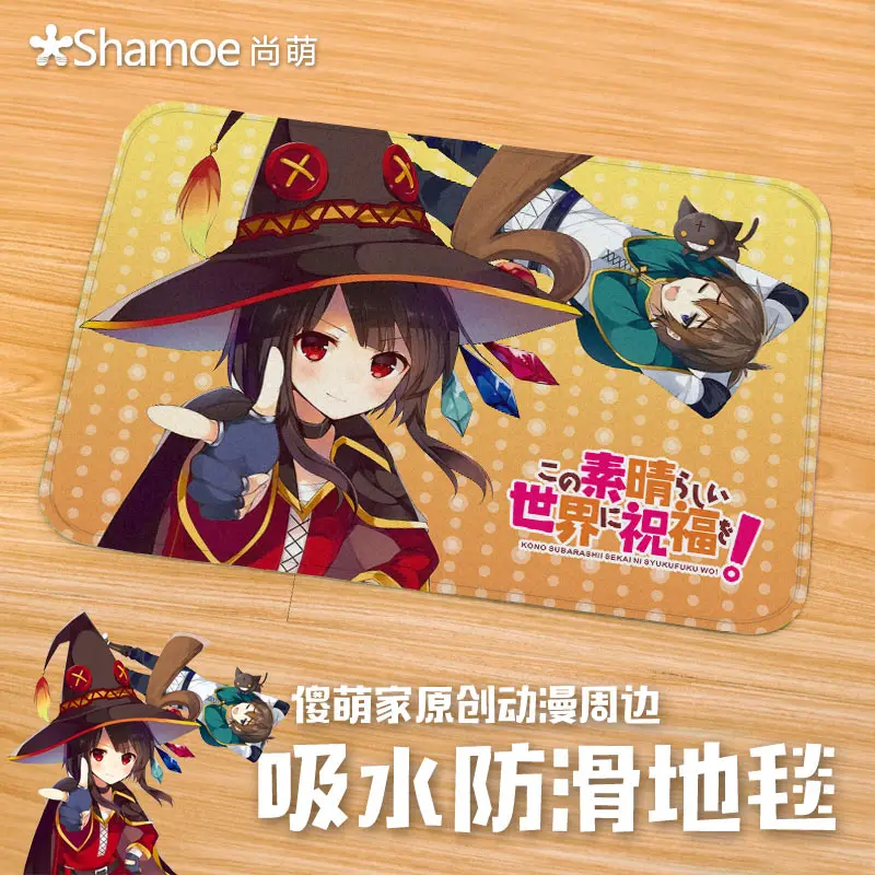 Аниме мультфильм Коно Subarashii Sekai ni Shukufuku o нескользящий ковер для спальни коврик Tapis