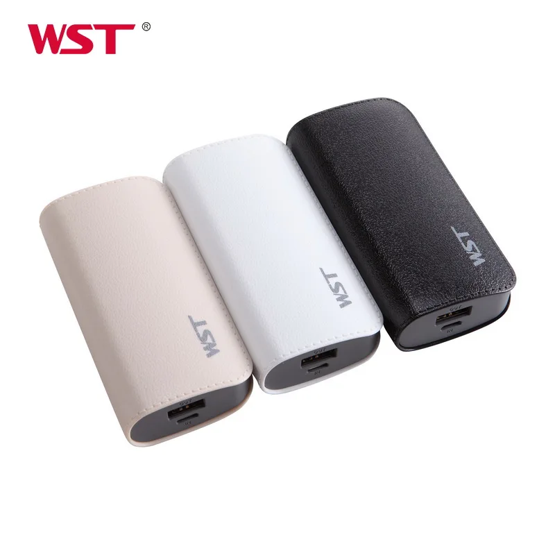 Внешний мини аккумулятор WST 5200 мАч портативный внешний USB для Xiaomi/iPhone/Huawei с