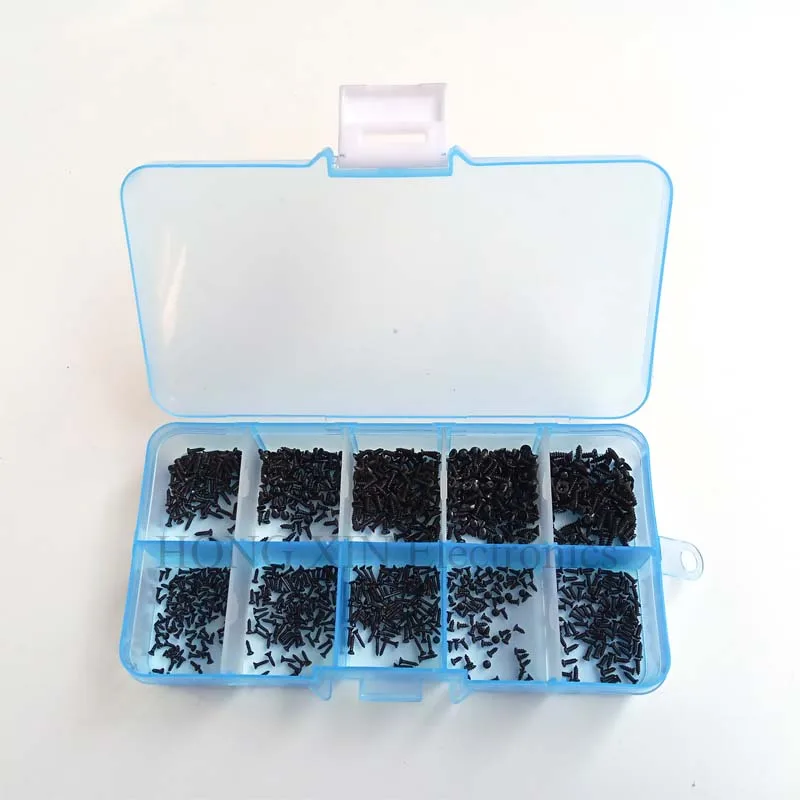 1000 шт./компл. M1 M1.2 M1.4 M1.7 Mix Phillips Micro шурупы плоская головка саморезы электронная
