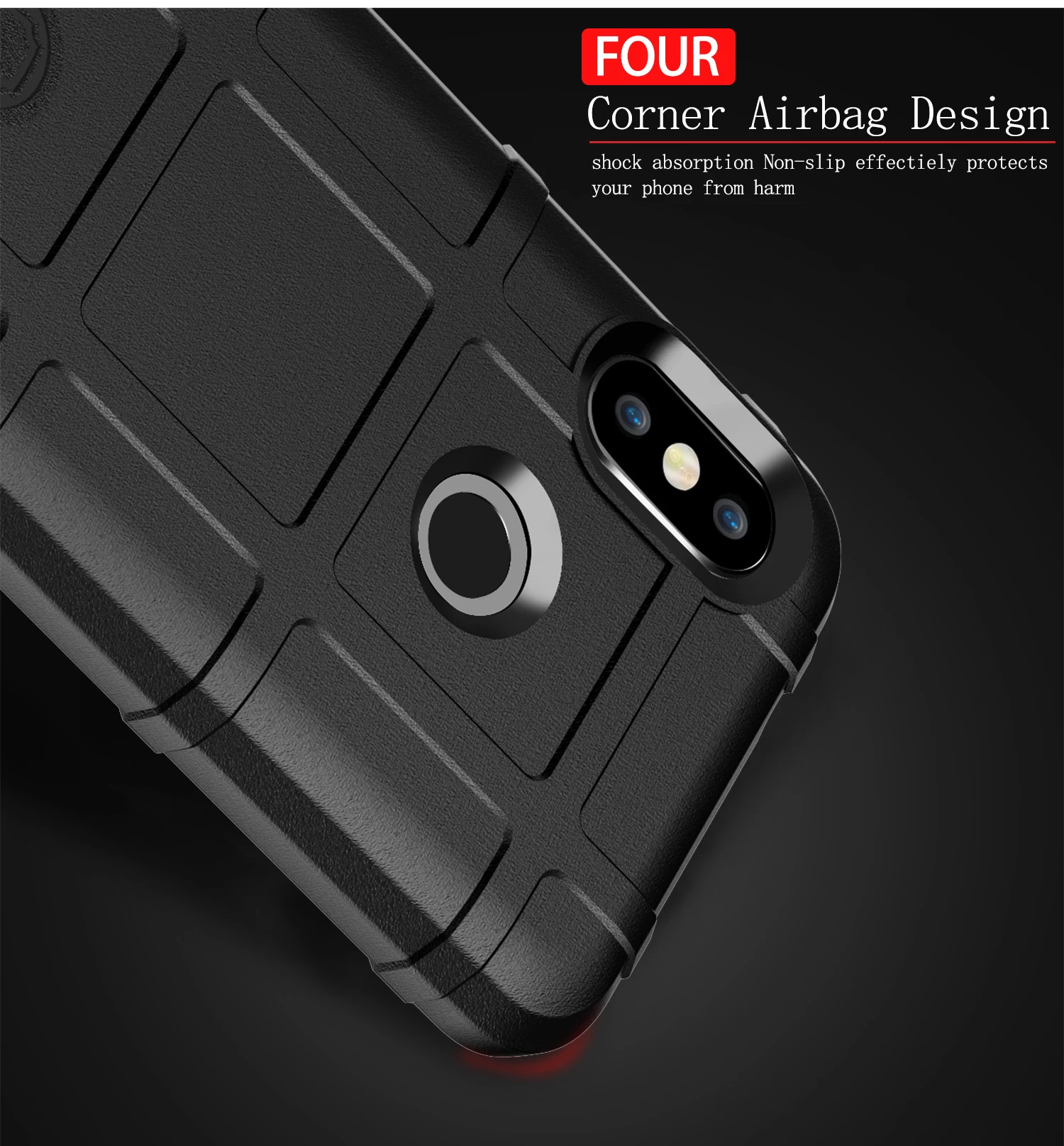 Защитный силиконовый чехол на 360 градусов для xiaomi A2 Lite прочная Защита Чехол