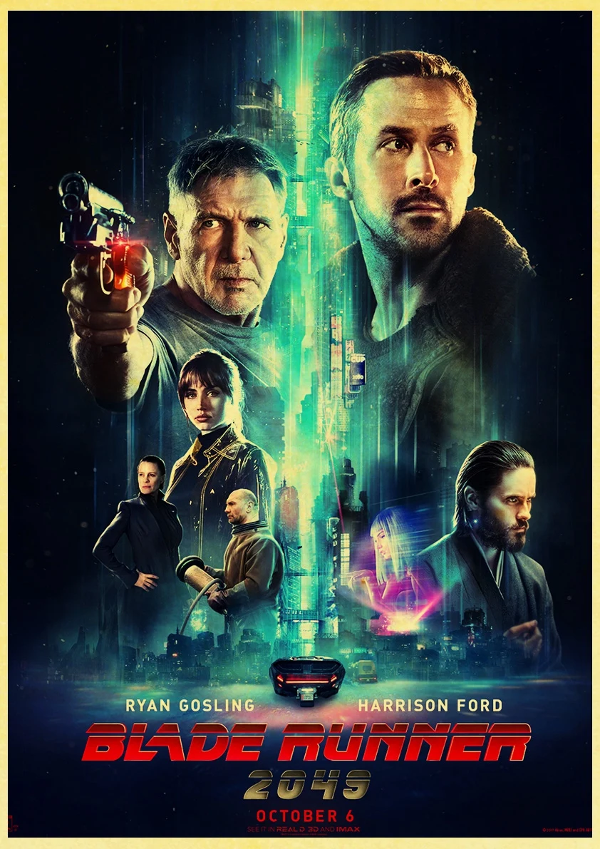 E089 Фильм Blade Runner 2049 Ретро плакат печатает Высокое качество наклейки на стену для гостиной украшение дома живопись - Цвет: E089