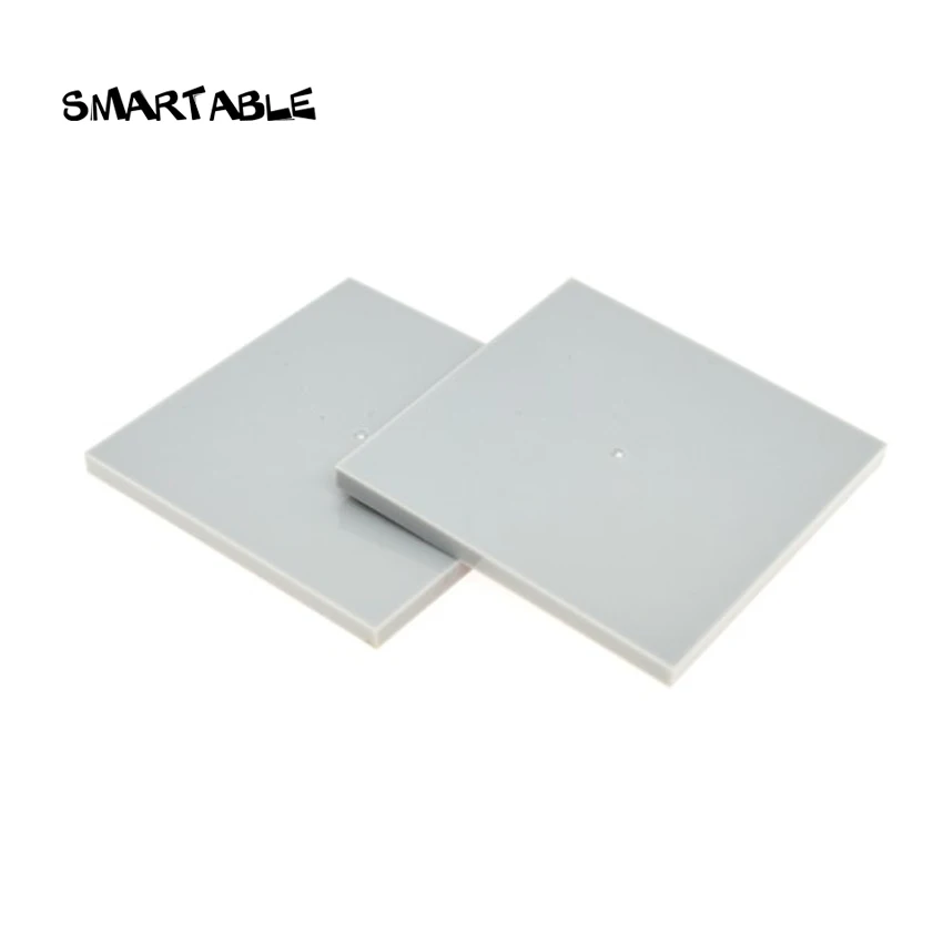 Smartable Tile 6x6 с пазами строительные блоки MOC детали DIY игрушки для детей креативные