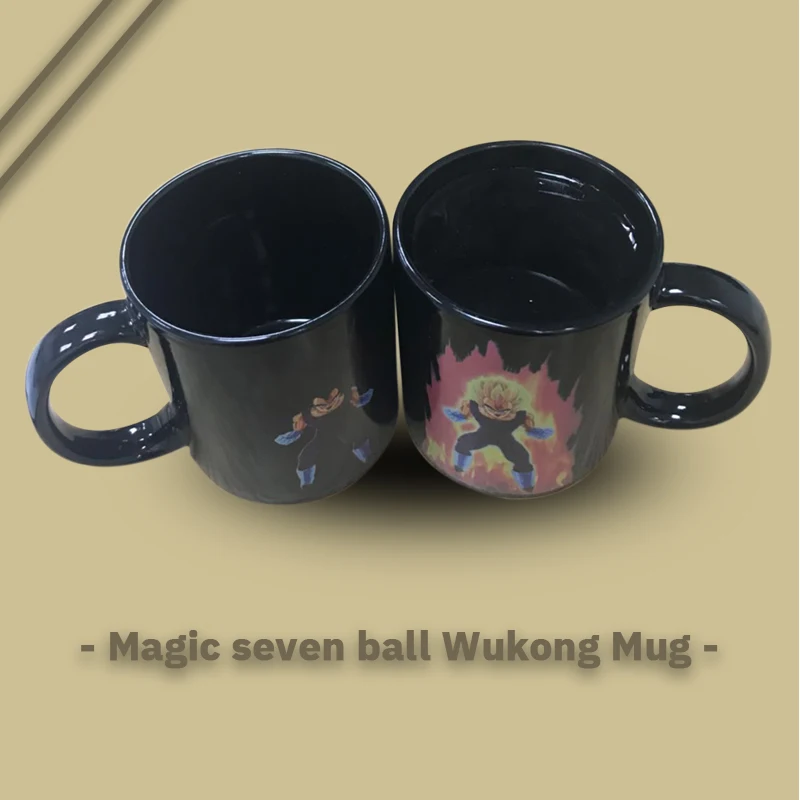 Dragon Ball SON Goku Magic Mug Hot Changing Color Cups Heat Reactive Mugs Super Saiyan Milk Coffee Cup | Дом и сад