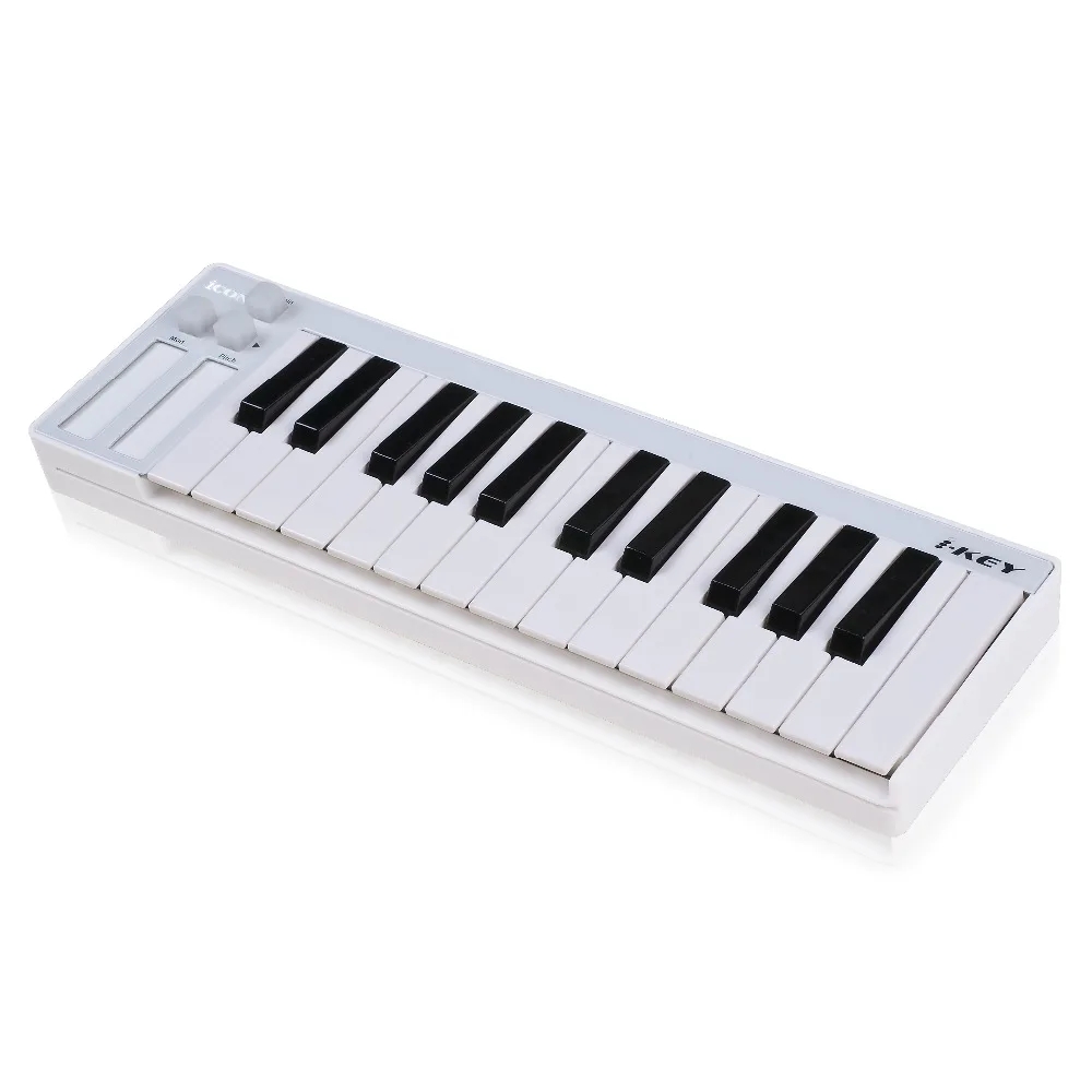 USB MIDI контроллер iCON ikey с клавиатурой 25 банкнот чувствительность к скорости