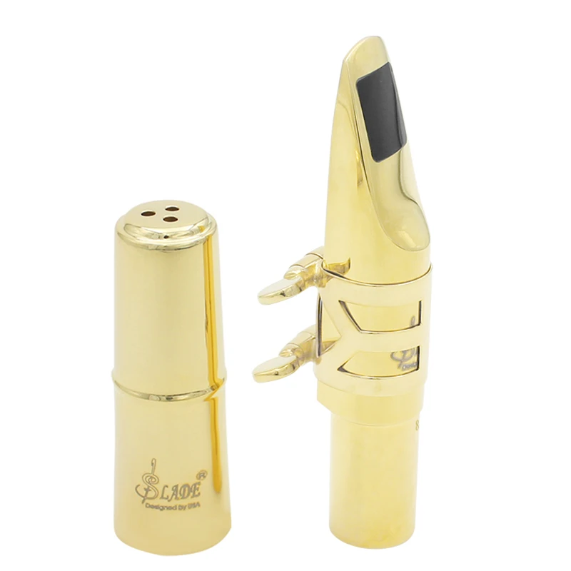 Высокое качество А2 альт саксофон мундштук металлический позолоченный Sax рот