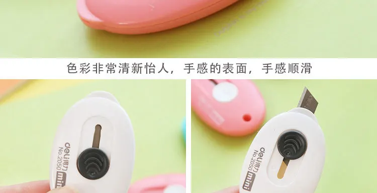 Милый пластиковый художественный нож Kawaii, креативный мини-нож в коробке, резак для детей, подарок, офисные школьные принадлежности, студенческие 3402