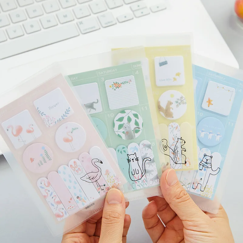 Креативный мультфильм блокнот для заметок Kawaii Канцелярские бумажные стикеры DIY