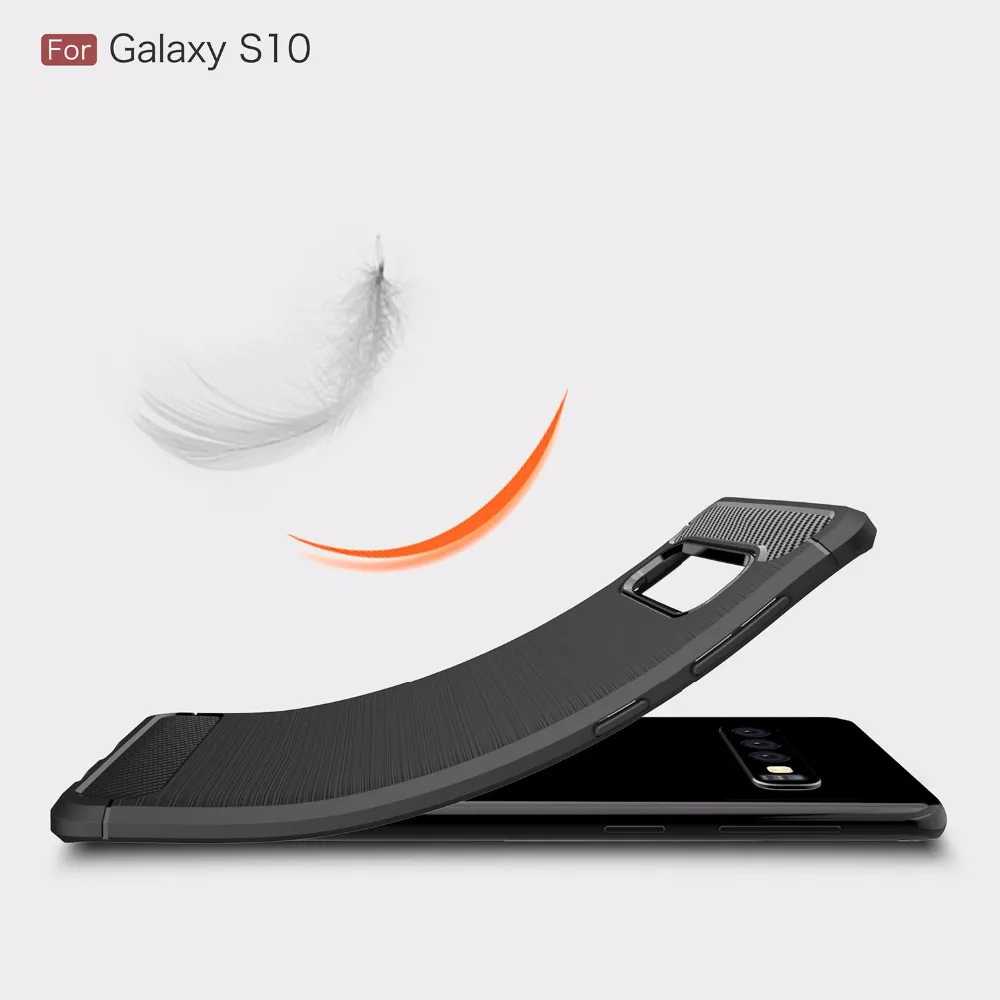 Противоударный мягкий силиконовый чехол для Samsung Galaxy S10 S8 Lite S9 Plus Note 8 9 из