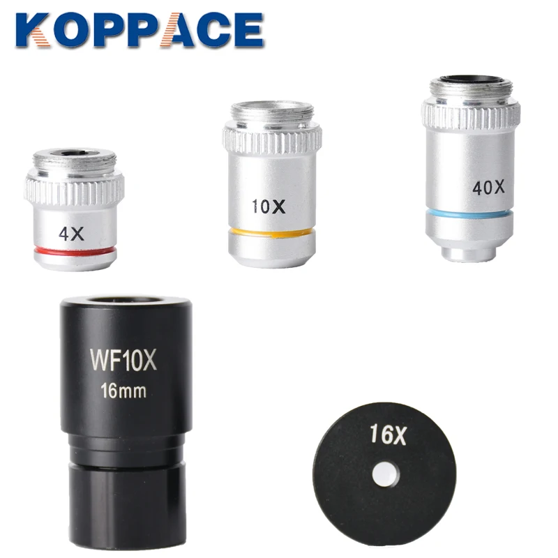 Монокулярный Биологический микроскоп KOPPACE 40X-640X 360 градусов вращения домашний