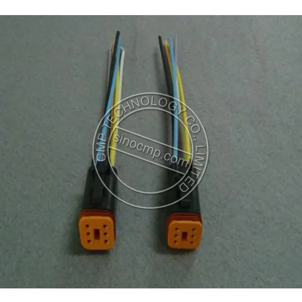 

E320B Excavator Drive Panel Connector Cable with 6 holes