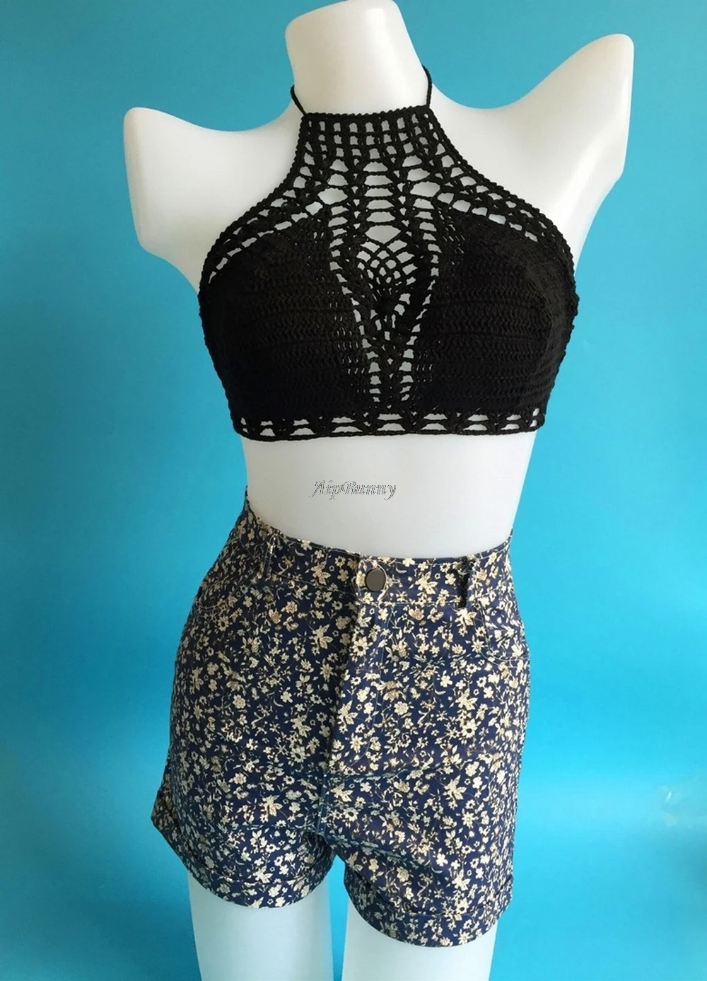 2018 Холтер женский купальник новый maillot de bain femme вязаный бикини костюм крючком
