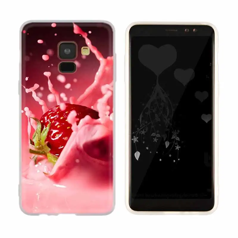 3D чехол с клубничным бананом для Samsung Galaxy A8 A6 Plus A9 A5 A3 A7 2018 2017 2016 A50 A30 A40 A70 A10 A2 CORE
