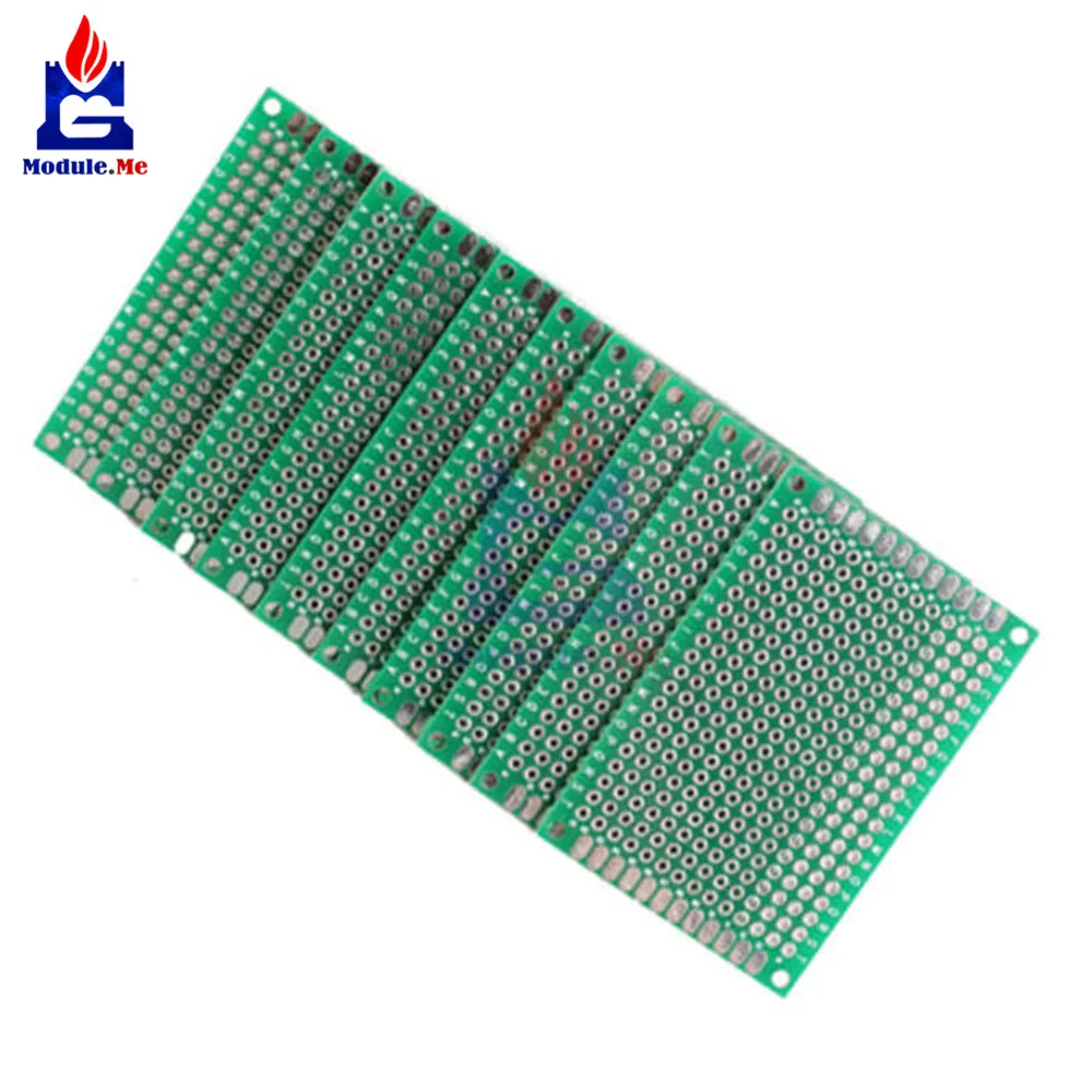 10 шт. FR-4 двойная сторона Прототип PCB 280 очков отверстие Луженая универсальная макетная плата 4x6 4*6 см 40 мм x 60 мм 40x60 4x6 см большие размеры 40x60 мм
