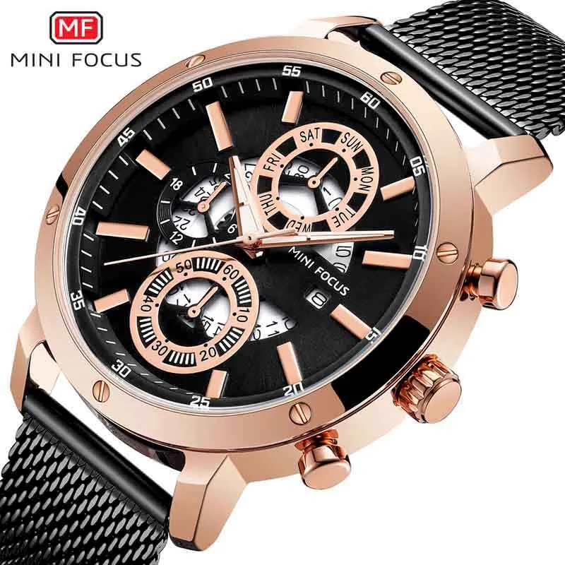 

Watch Men's MINI FOCUS Mens Watches Waterproof Quartz Business Top Brand Luxury Fashion Casual Watches Male Relogio Masculino