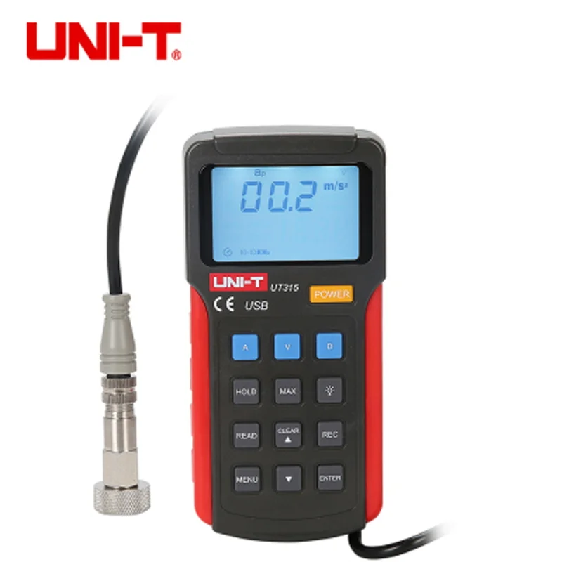UNI T UT315 Digital Vibration Testers Acceleration Velocity Displacement Measurement USB Connect|Измерители колебаний| |