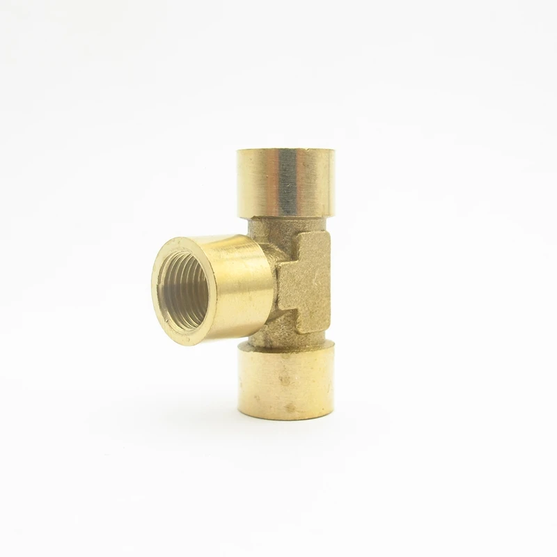 1/8&quot BSP Female Thread Tee Type 3 Way Brass Pipe Fitting Adapter Coupler Connector For Water Fuel Gas | Обустройство дома