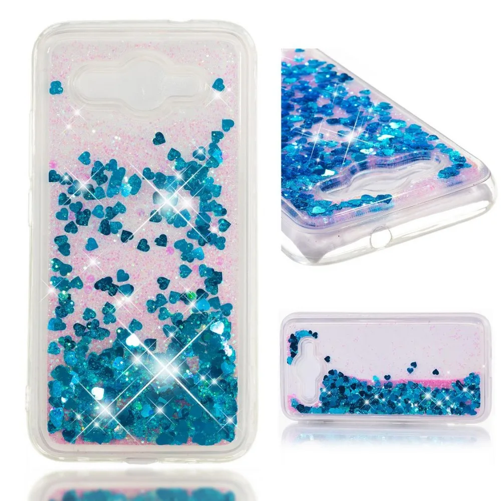 Love Heart Dynamic Liquid Quicksand Soft TPU Phone case For Huawei Y5 Y5II Y3 Y7 Lite Y6 Pro 2017 Version Smart Back Cover |