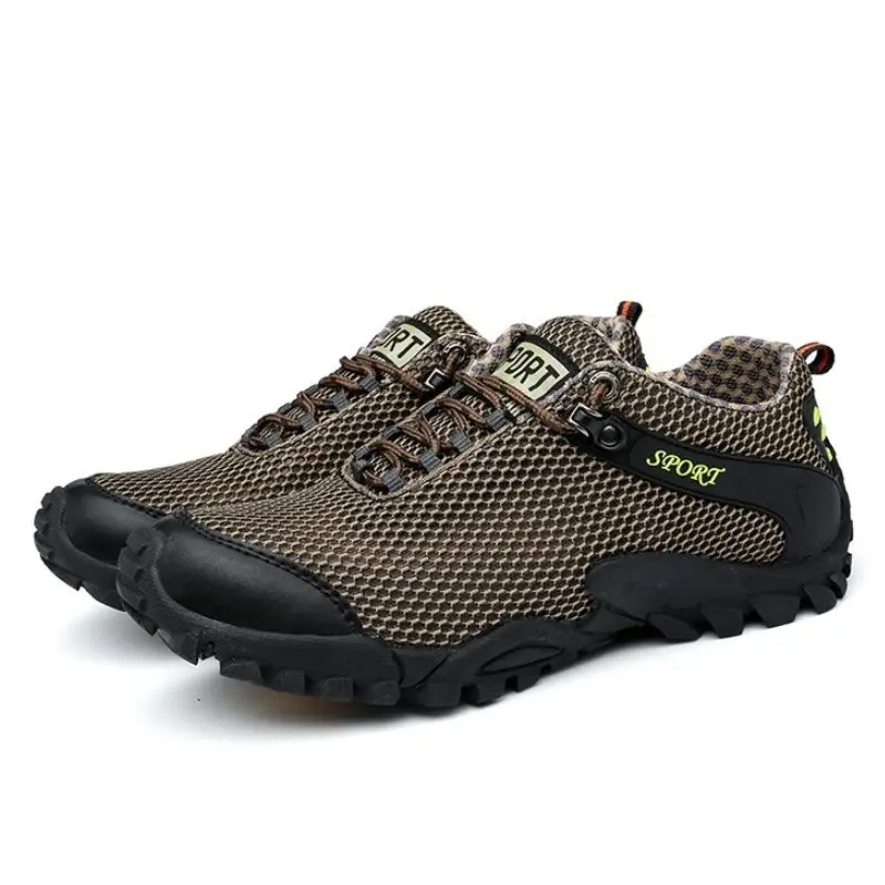 RizaBina Concise Men Casual Shoes Mesh Breathable Lace Up Sneakers Fashion Outdoor Leisure Male Footwear Size 38-44 | Обувь