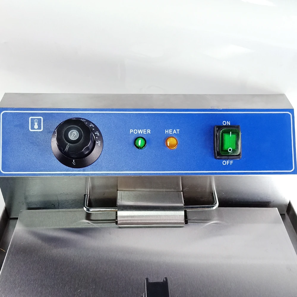 Коммерческое использование Электрический Глубокий Fryer 220V 5000W 16L большой емкости