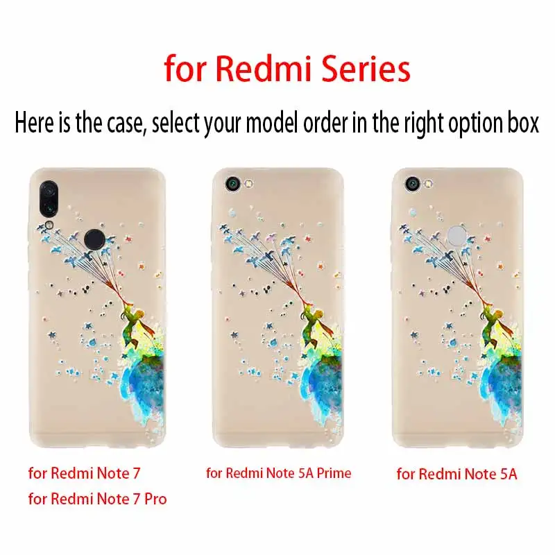 Мягкий чехол The little prince Rose fox для Xiaomi Redmi 9A 8A 7A Note 10 9 8 7 Pro Max 10S 9S 8T роскошный
