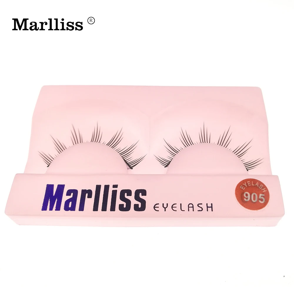 Marlliss натуральные длинные накладные ресницы синтетические чехол для ресниц |