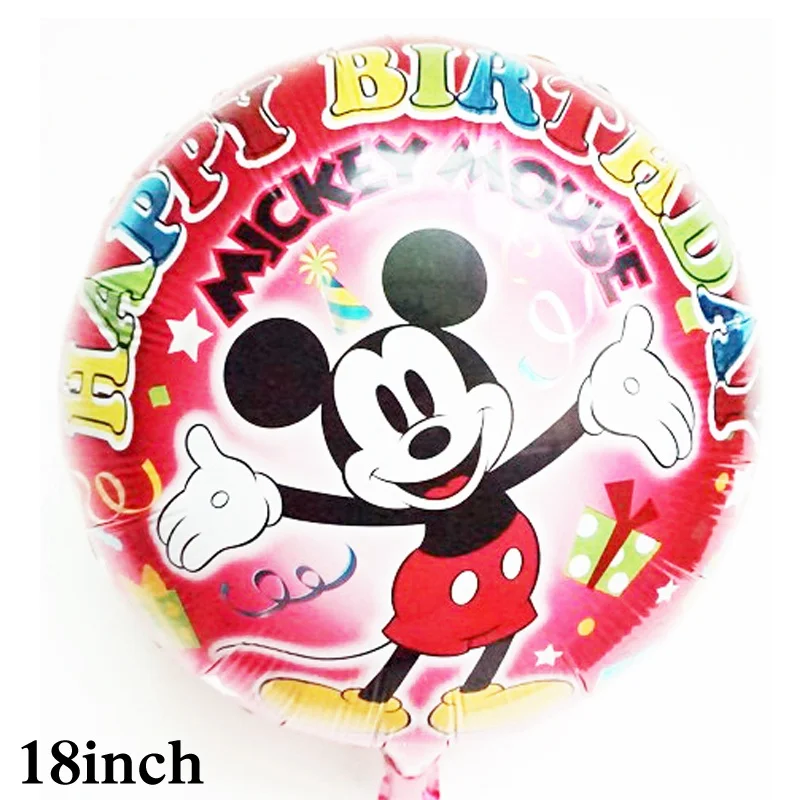 100pc M30 100 шт., воздушные шары на день рождения Микки, 18 дюймов круглые воздушные шары с гелием Минни, детские игрушки для Минни Микки, вечерние воздушные шары - Цвет: 100pc M30