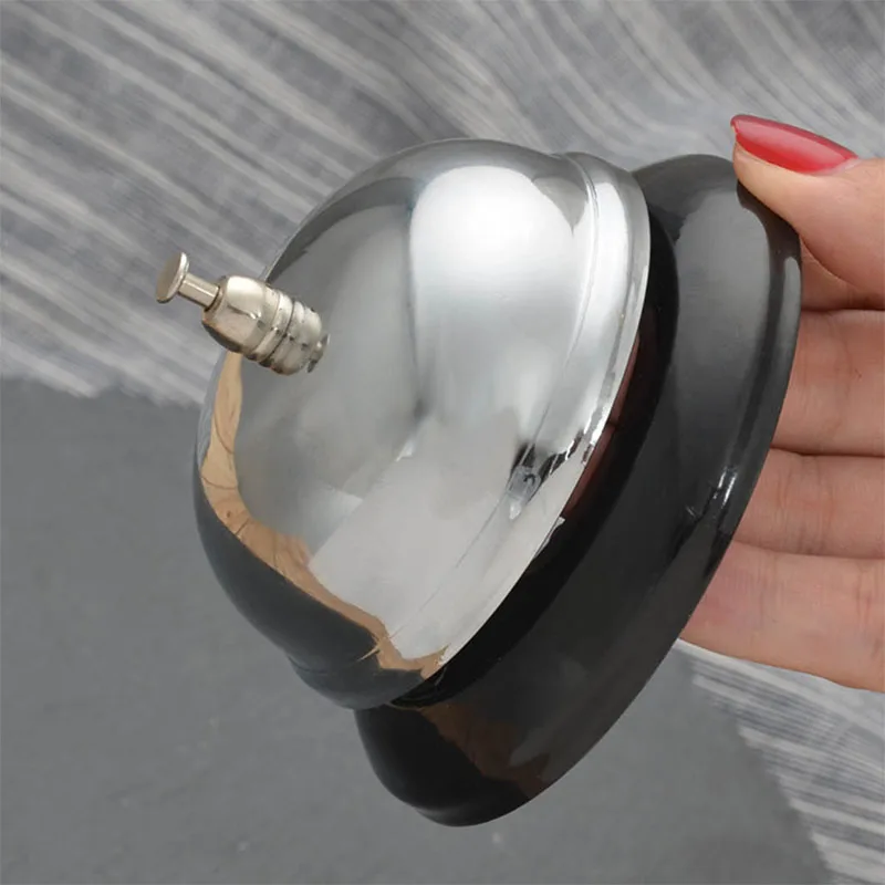 Fantastic Chrome Finish Classic Service Concierge Hotel Brushed Nickel Call Bell restaurant attendants reception |