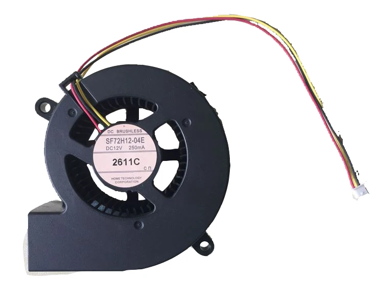 Вентилятор для Emacro SF72H12-04E DC 12V 250mA 3-проводной 3-контактный разъем Сервер вентилятор охлаждения