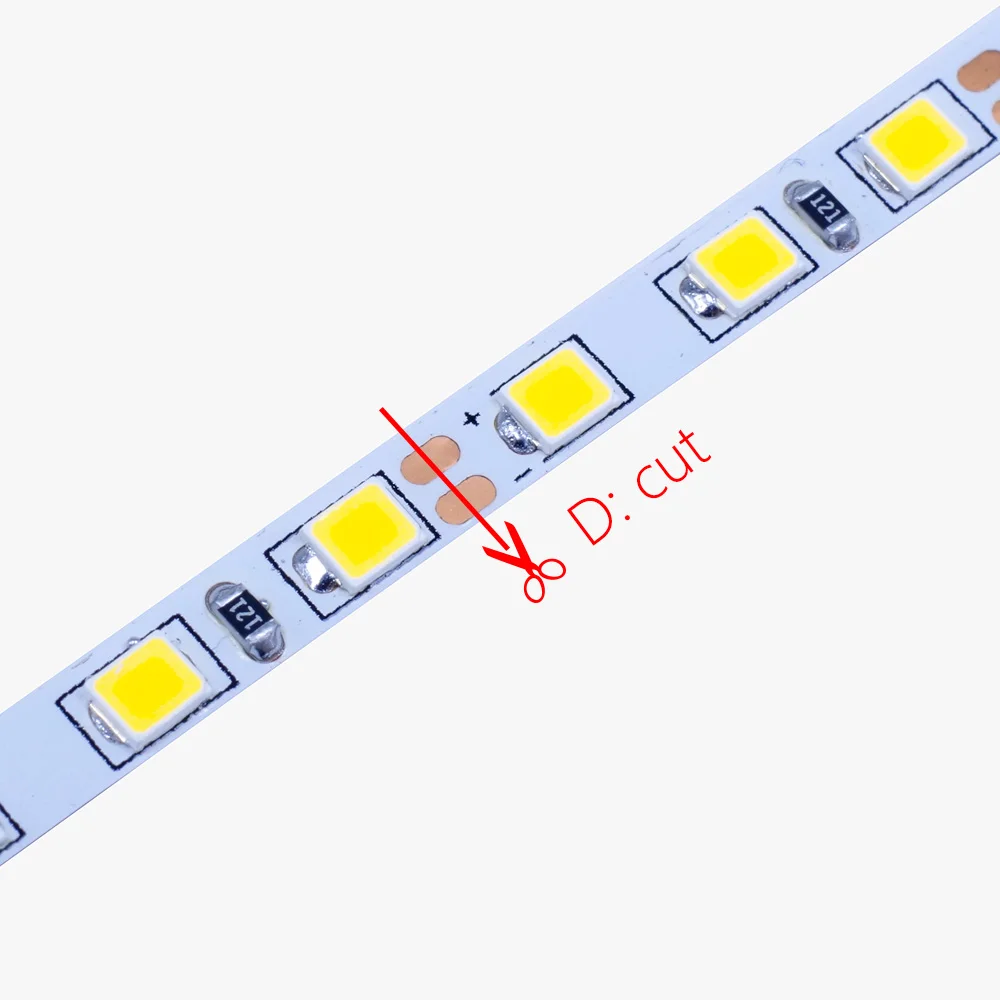 Hello рыбы 5 мм Ширина м 2835 600 SMD светодиодные полосы 12 В flexible120 LED/м Светодиодная лента