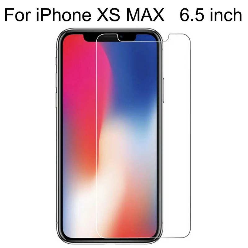 iPhone XS Max 10 шт закаленное стекло для iPhone 7 8 6 6 S Plus Защитная стеклянная пленка для iPhone XS Max XR X 5 5S SE 4 4s чехол - Цвет: iPhone XS Max