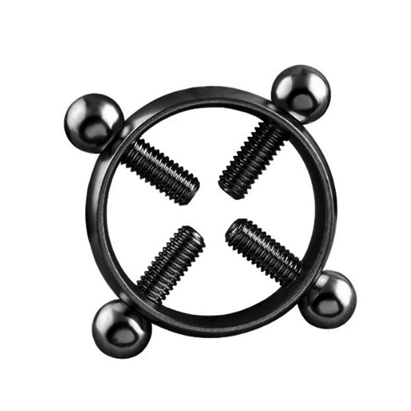 1 Pcs Round Non-Piercing Nipple Ring Body Piercing Jewelry Fake Surgical Steel CX17 | Украшения и аксессуары