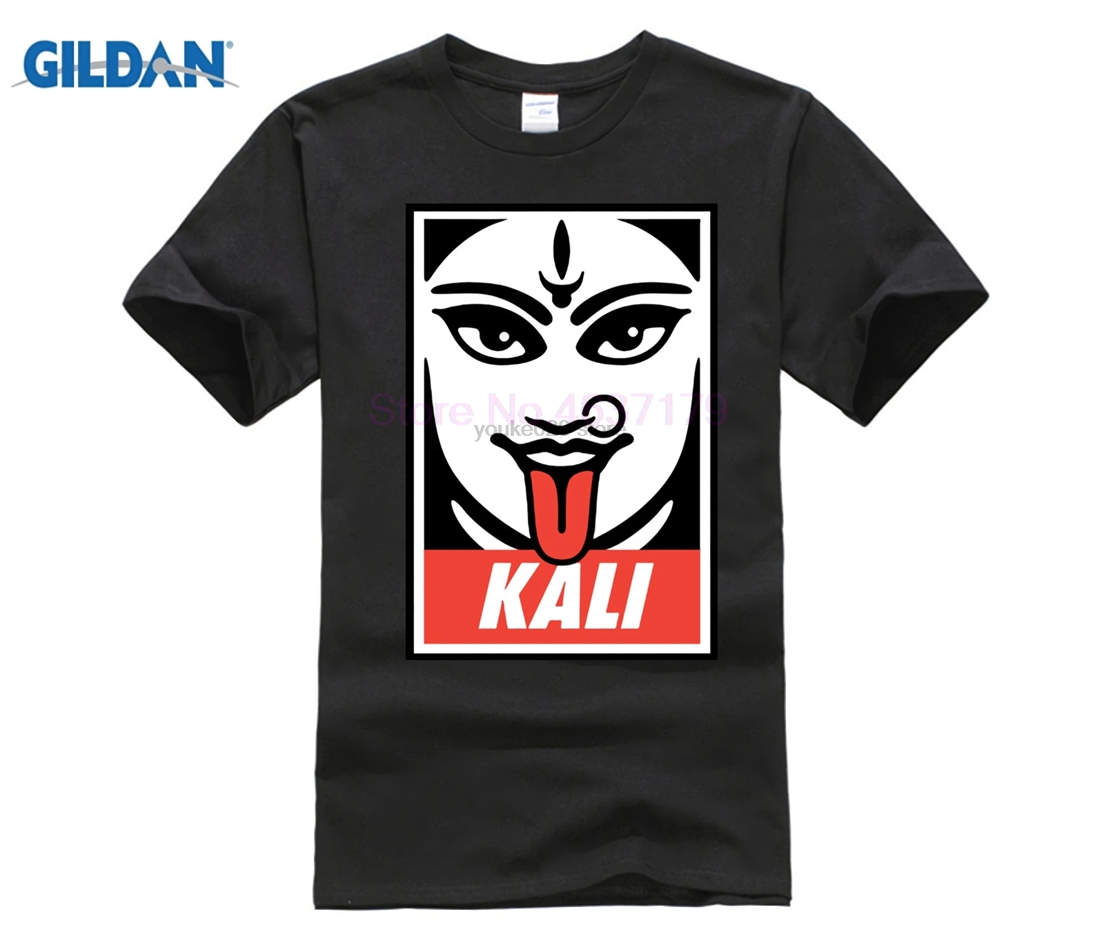 Индуистская богиня Kali II футболка мужская Молодежная чистый хлопок с коротким