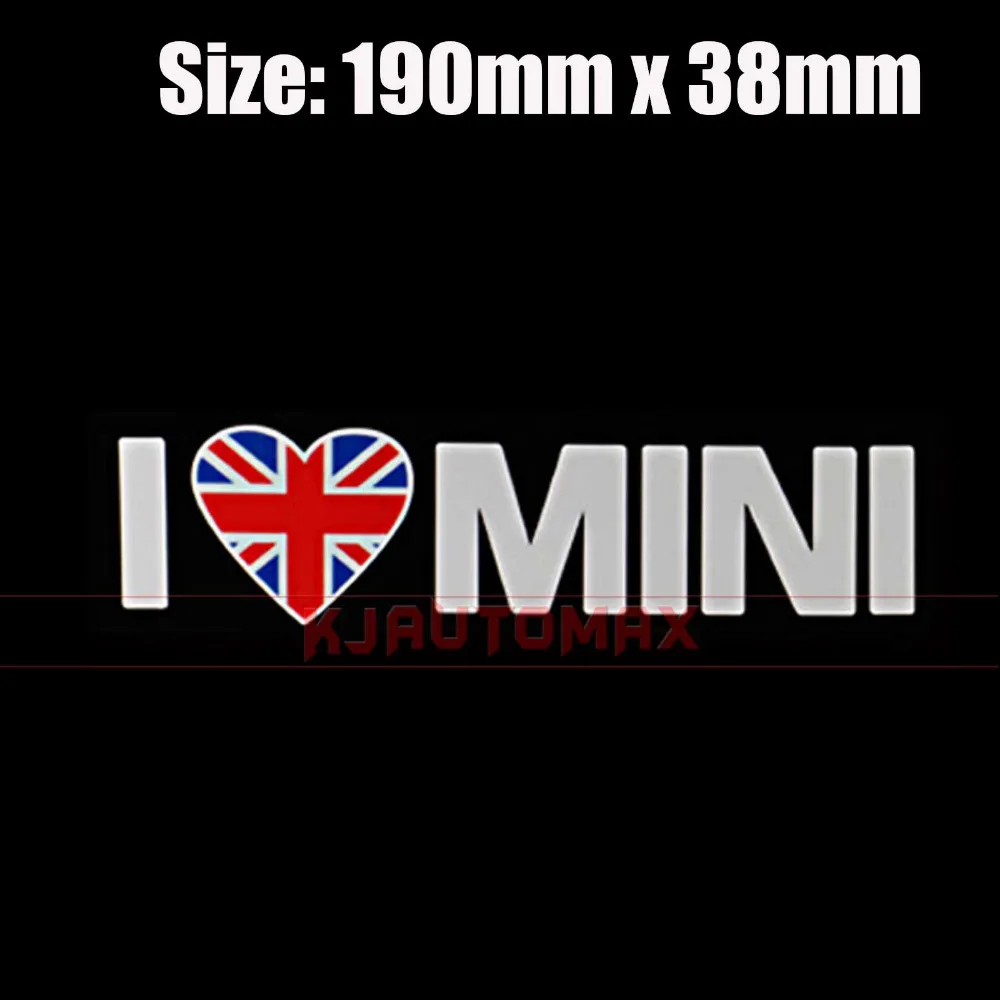 2 шт. с надписью I Love Мини 2D двери Наклейка для Mini Cooper аксессуары автомобильные