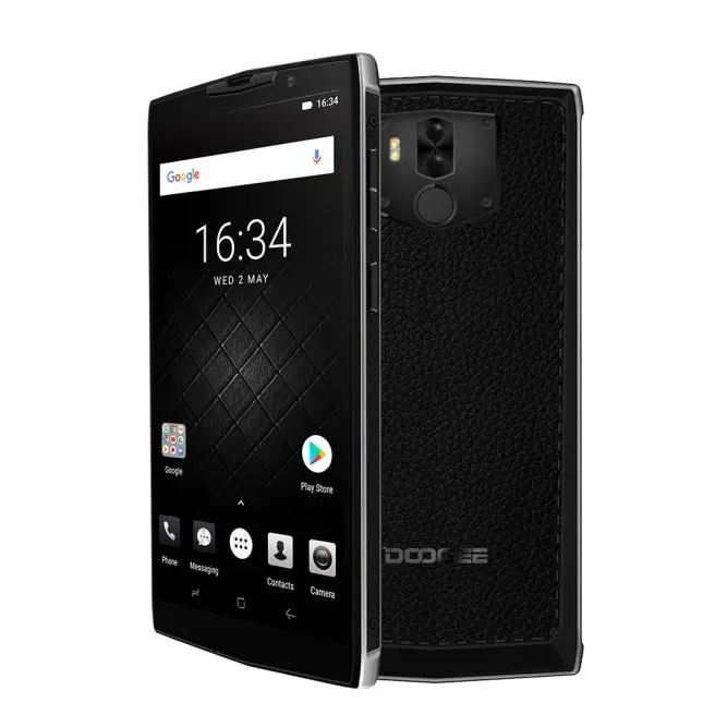 Silver DOOGEE BL9000 смартфон 9000mAh 5,99 ''18:9 FHD+ MTK6763 Восьмиядерный 6GB 64GB Android 8,1 4G Двойная камера 12M OTG Беспроводная зарядка - Цвет: Silver