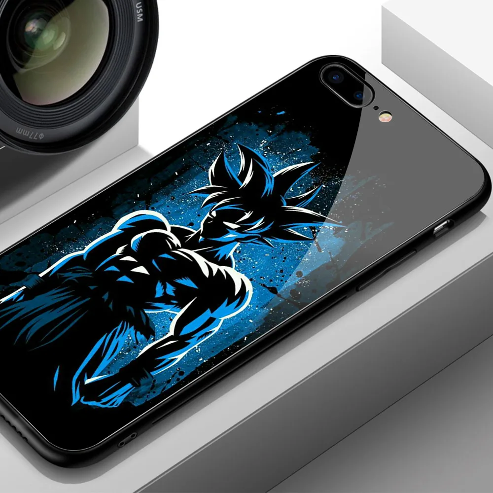 Finder чехол для iphone Xs чехол Dragon Ball Z Сон Гоку Стекло задняя крышка чехол для iphone 6, 6 S, 7, 8 plus X XR XS MAX 11 pro max