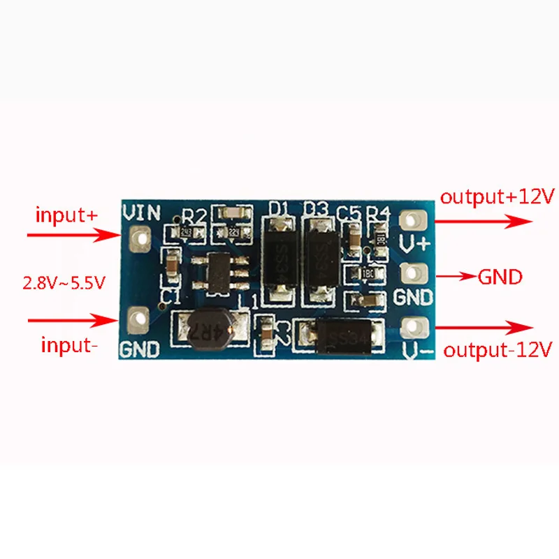 Модуль питания 2 8 V ~ 5 вход плюс или минус 12V Выход 5V Поворот DC конвертер|board board|board