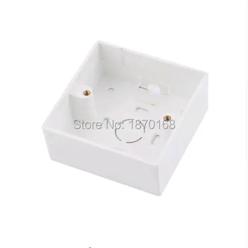 84 мм x Белый пластиковый корпус RJ45 RJ11 задняя панель | Обустройство дома