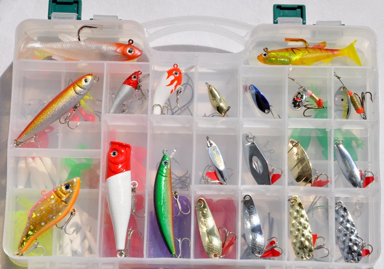 Hot 2014 208pcs/lot pesca Fishing Lure Mixed Tackle Mix Lures Kit for All Swimming Layers Free Shipping | Спорт и развлечения