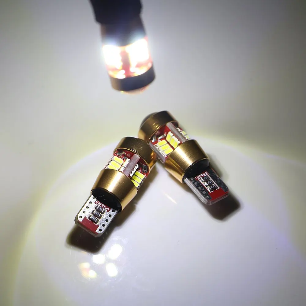 Комплект из 2 предметов белый/желтый/красного цвета супер яркий T10 5 Вт 27 SMD Canbus Error