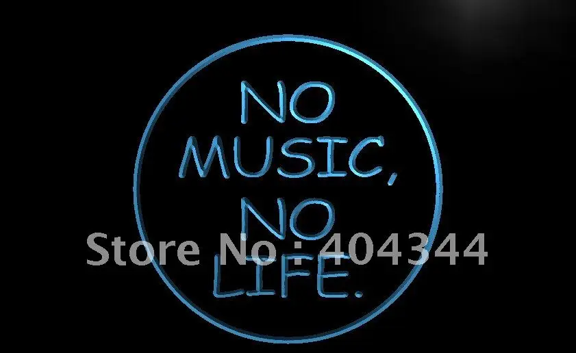 

LB848- No Music No Life Bar Beer Roll Rock Light Sign home decor crafts
