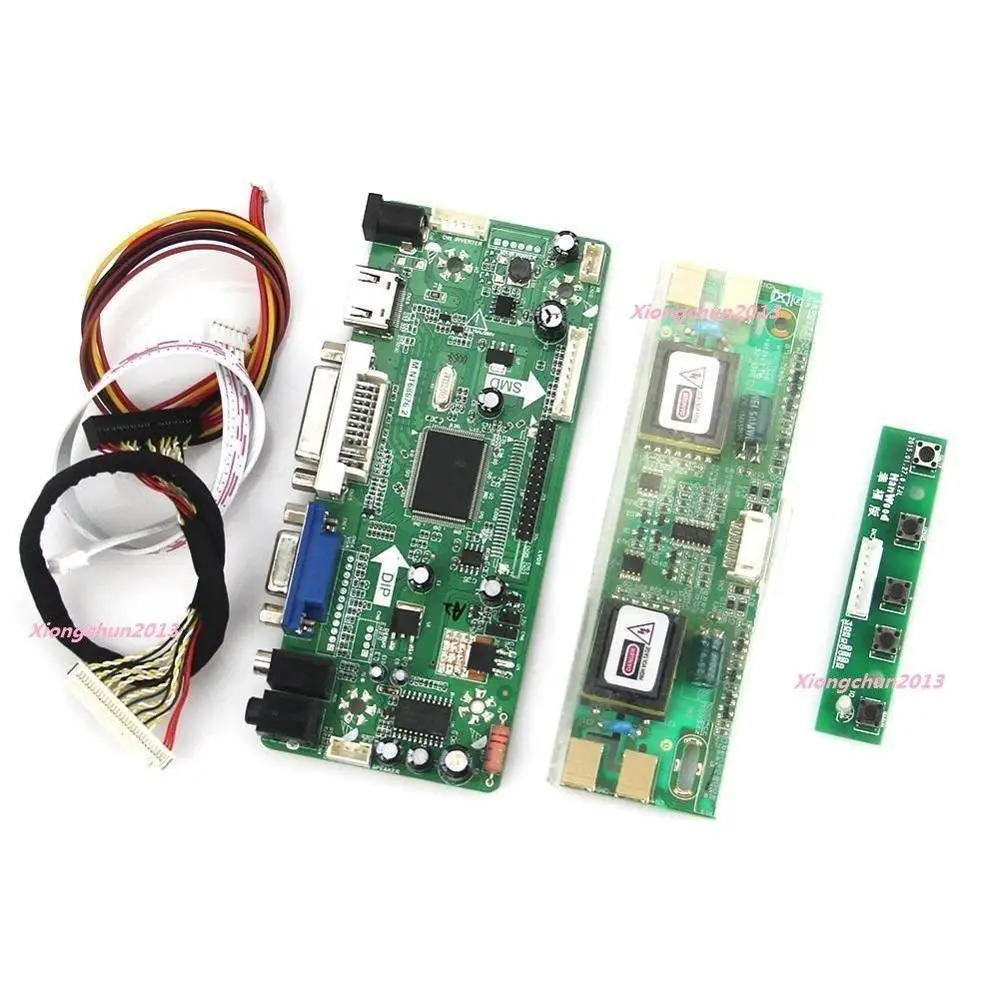 

DVI M.NT68676 VGA Audio Controller board 4 Lamps LCD LVDS kit For M201EW02 V1 Screen 1680X1050 Panel monitor 20.1" display