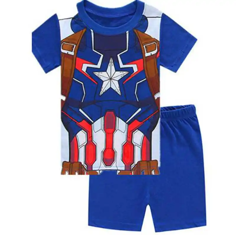 Новые детские пижамы одежда для сна мальчиков пижамные комплекты маленьких