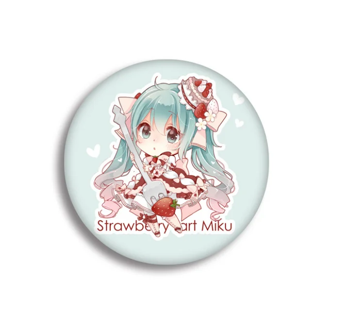 5 шт./компл. Модная одежда с мультяшными героями с названием песни «Hatsune Miku аниме значки Kawaii значки на рюкзак брошь на булавке значок Фигурки игрушки подарок для ребенка