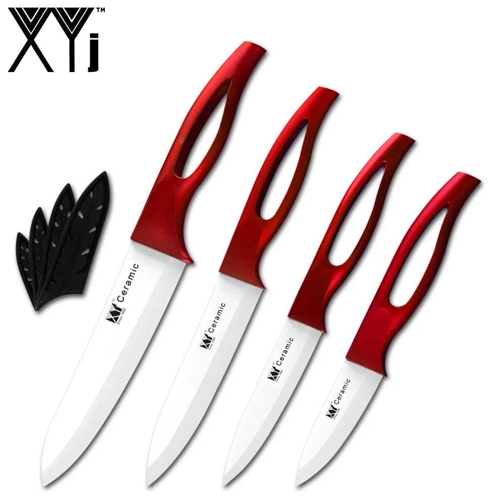 White Blade XYj керамический нож 3 ''4'' 5 ''6'' дюймов, кухонный нож, белые и черные лезвия, ножи, нож для очистки фруктов, универсальный нож, инструмент для приготовления пищи - Цвет: White Blade
