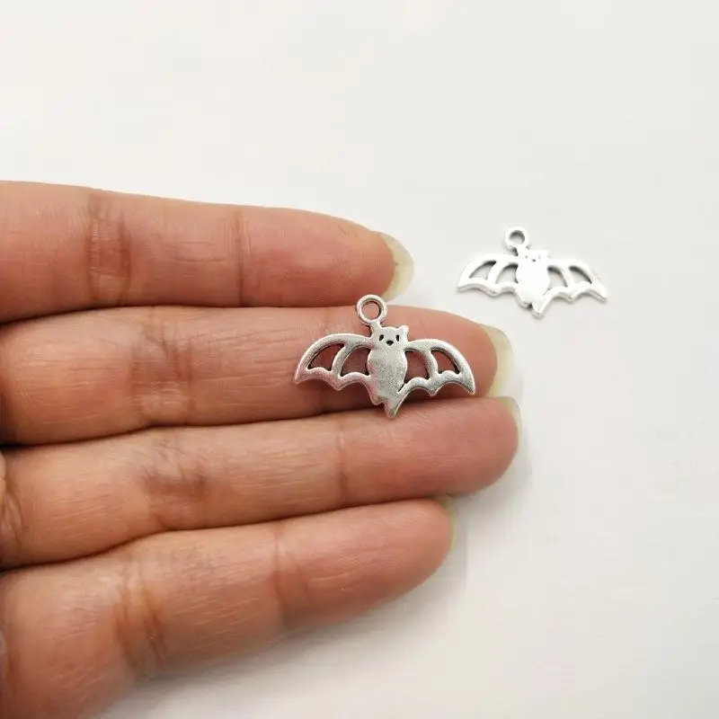 10 pcs Bat Charms 23*16mm Tibetan Silver Plated Pendants Antique Jewelry Making DIY Handmade Craft | Украшения и аксессуары