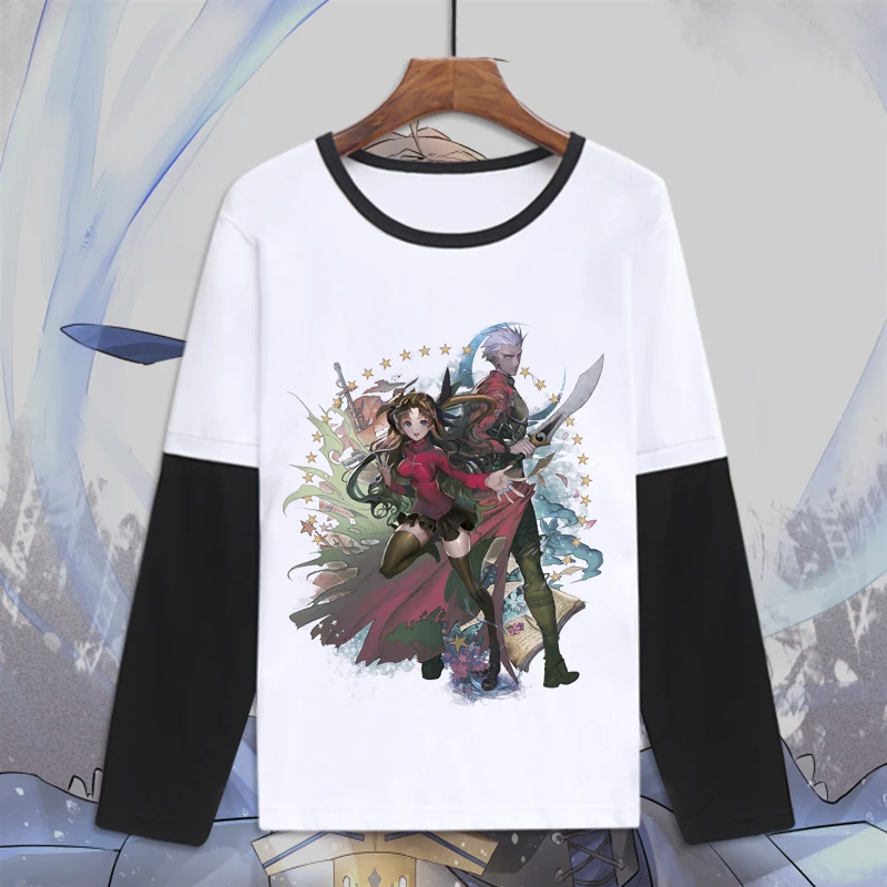 Мужская футболка с длинными рукавами Fate grand order забавная fgo надписью Apocrypha saber